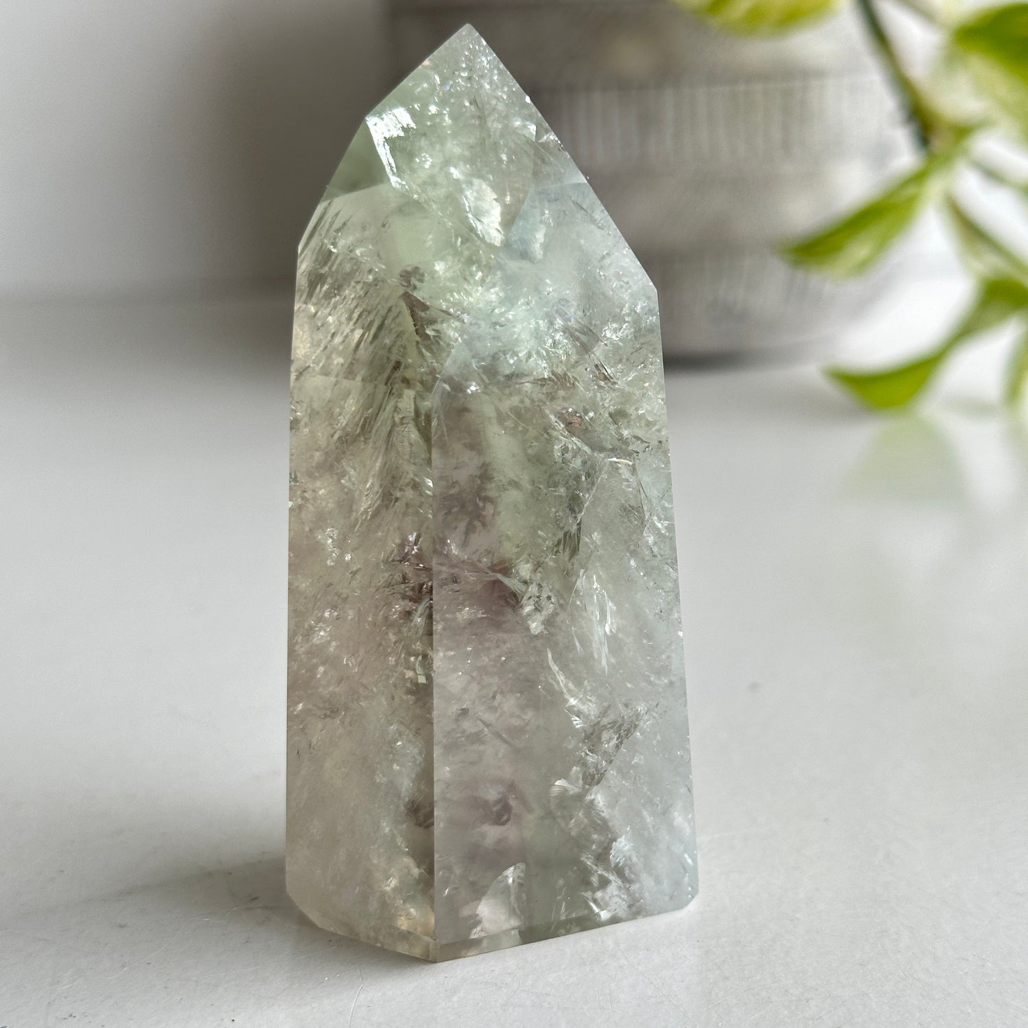 Prasiolite Green Amethyst Generator 8.5cm