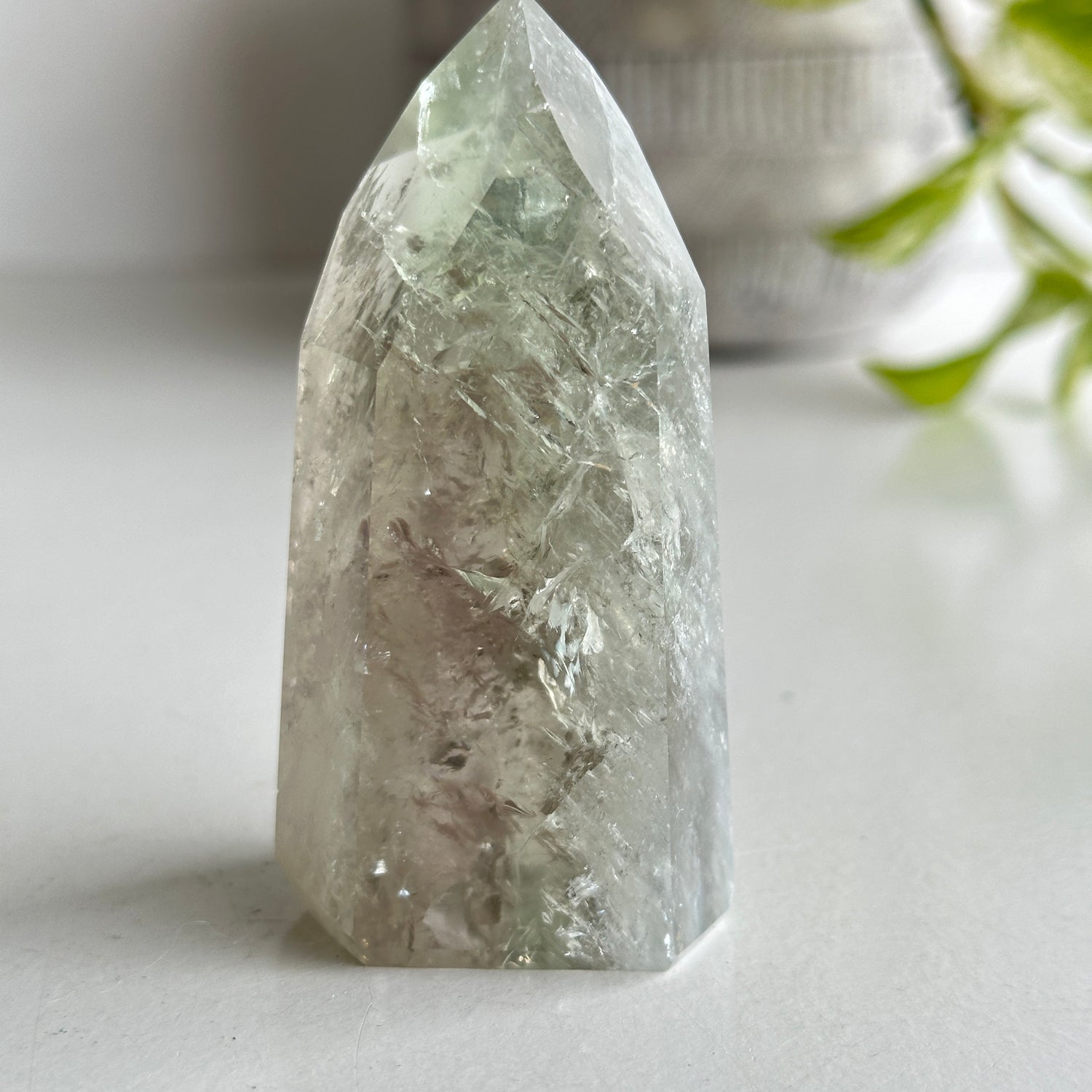 Prasiolite Green Amethyst Generator 8.5cm