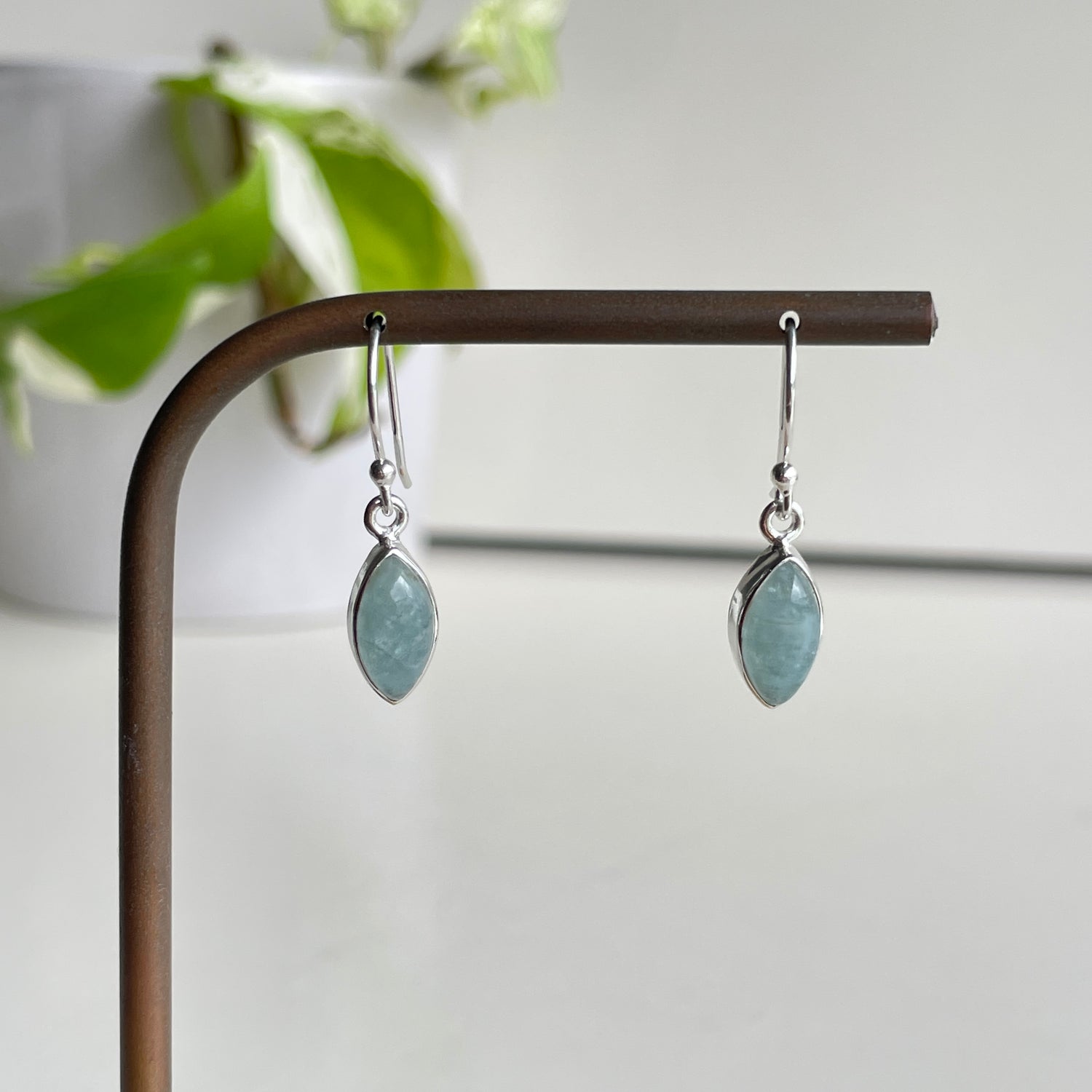 Aquamarine Marquise Earrings
