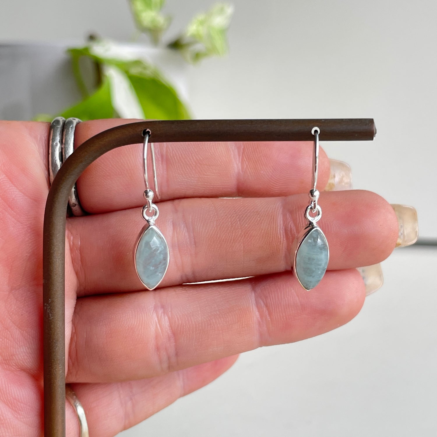 Aquamarine Marquise Earrings