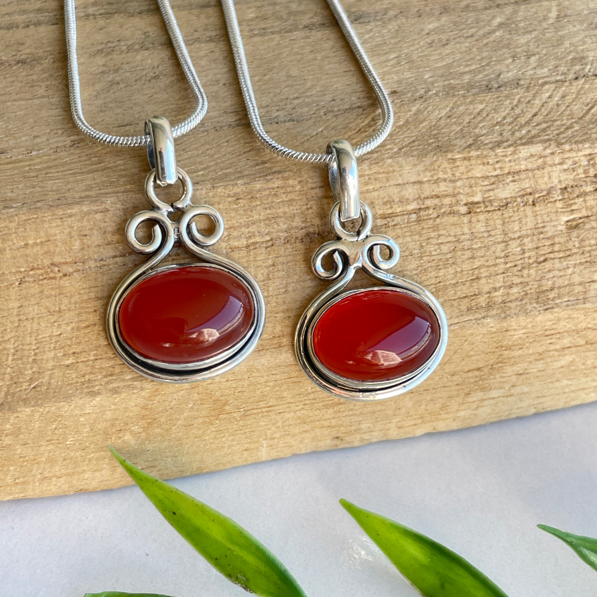 Carnelian Oval Pendant