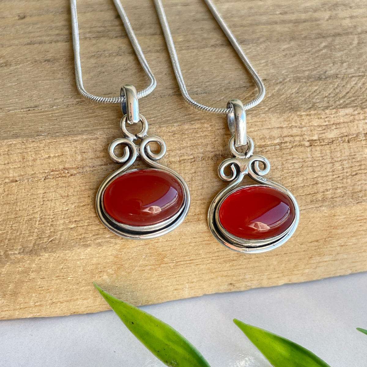 Carnelian Oval Pendant
