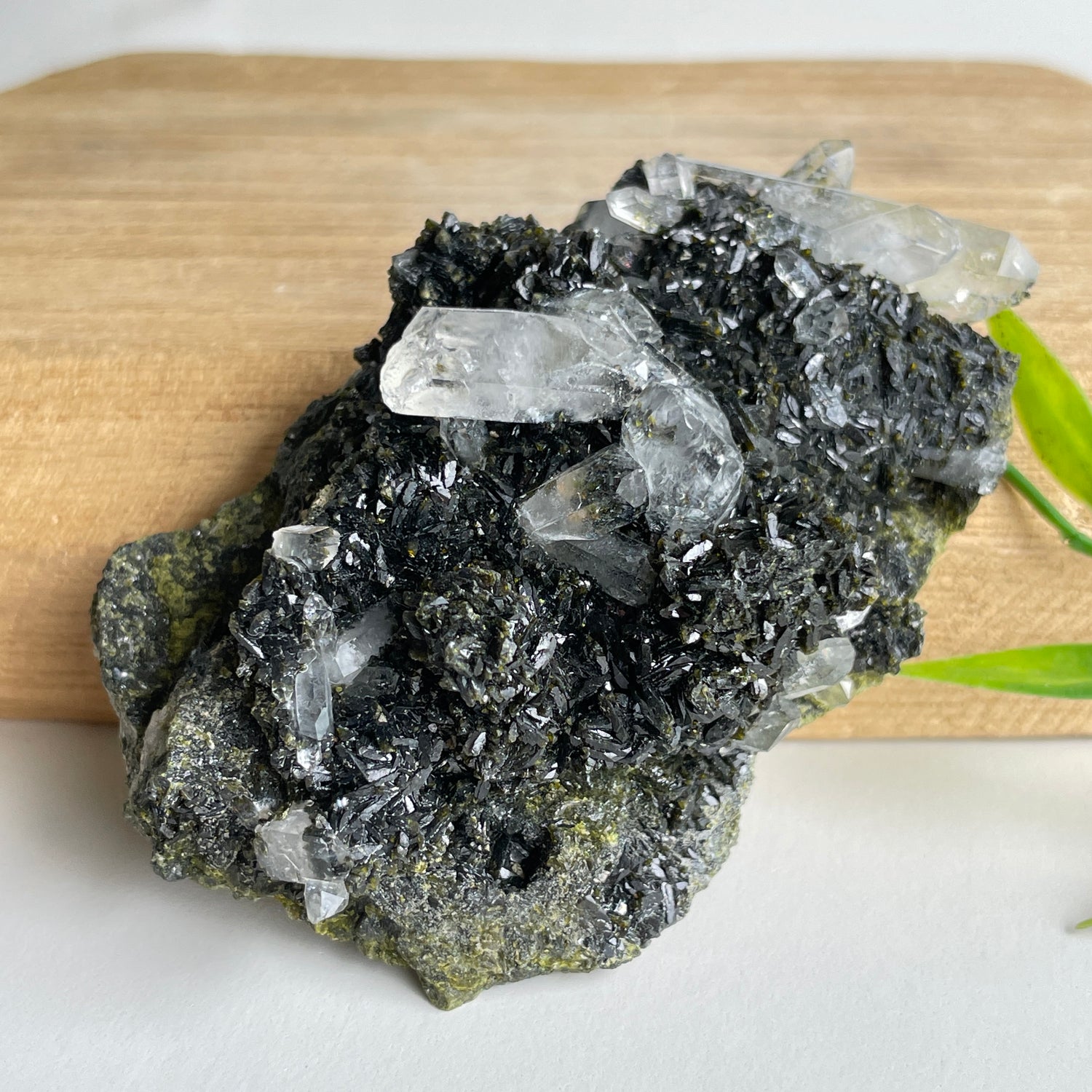 Epidote & Quartz Cluster 132g - High Quality