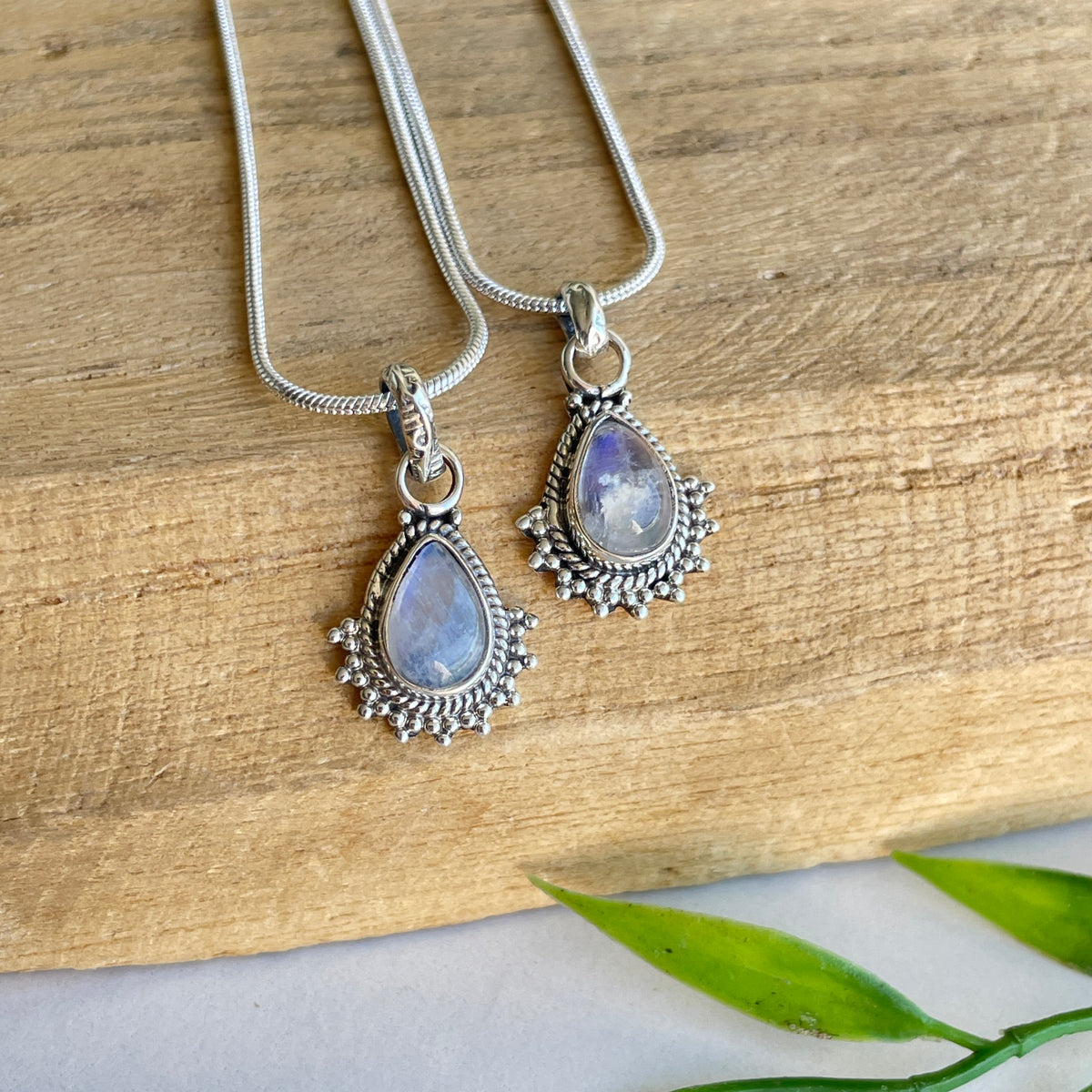 Moonstone Teardrop Pendant