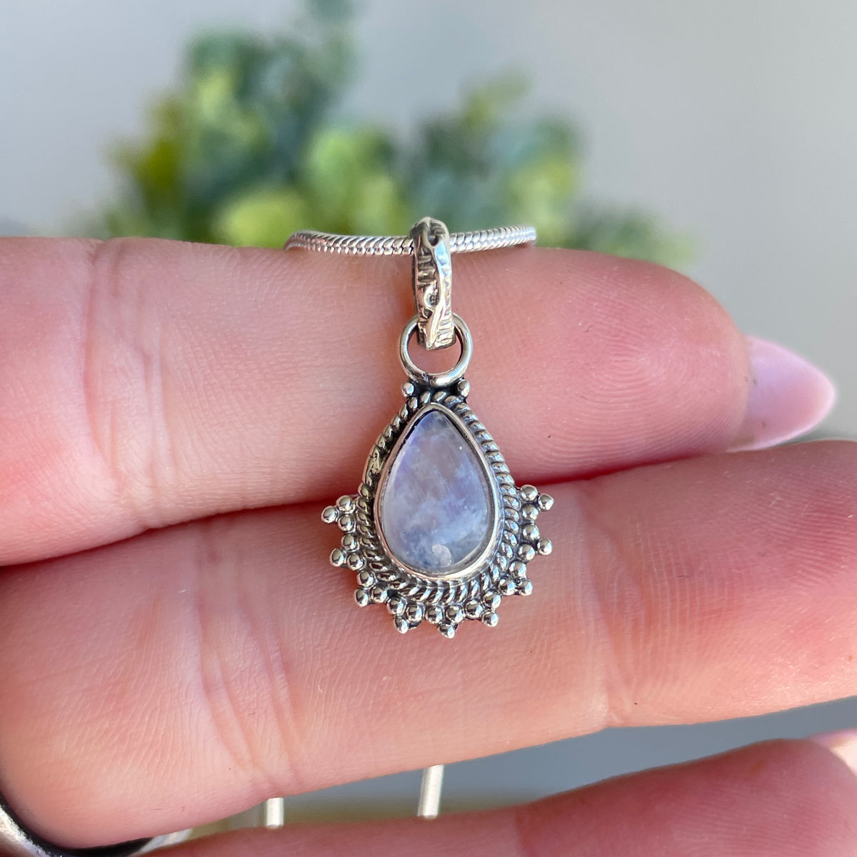 Moonstone Teardrop Pendant