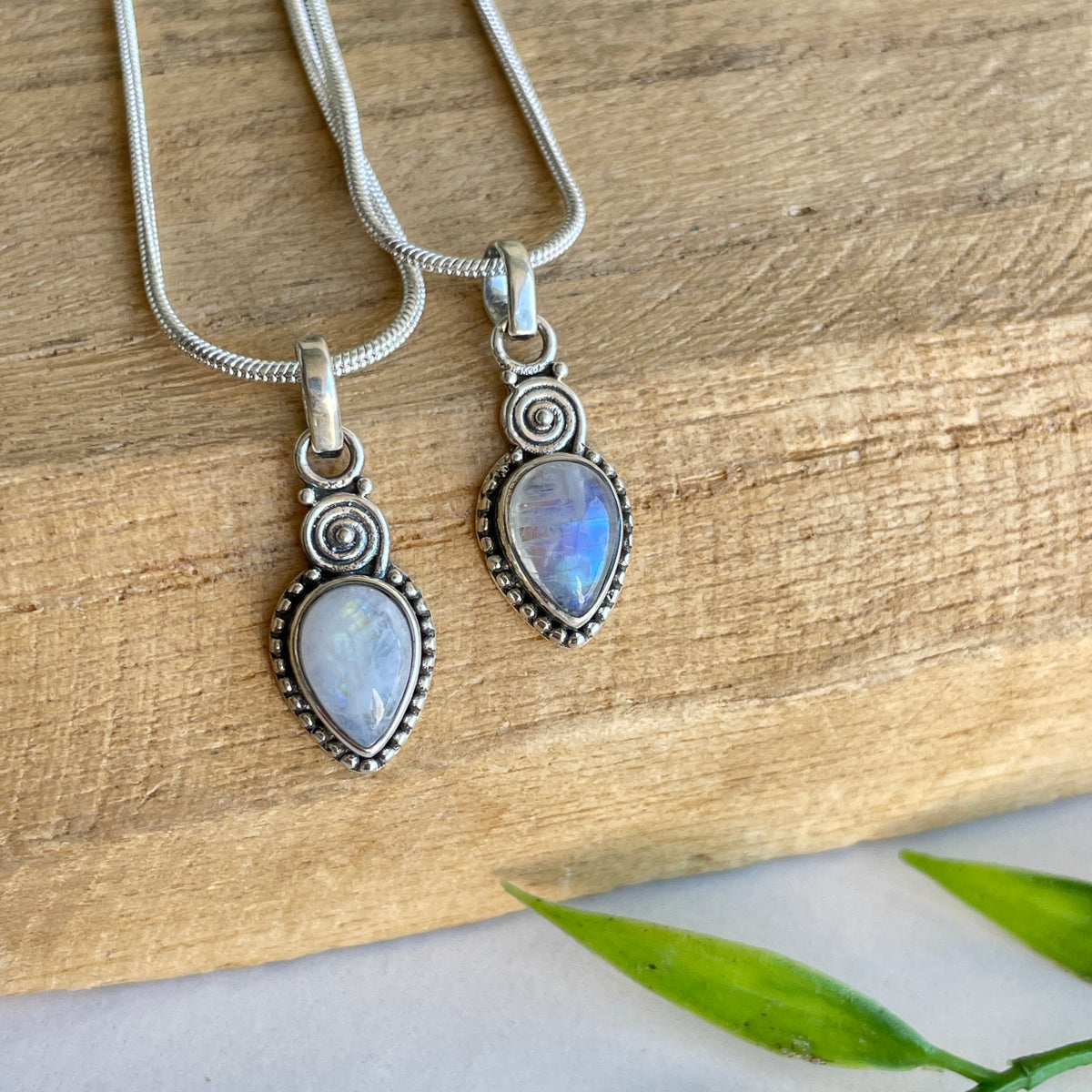 Moonstone Teardrop Pendant
