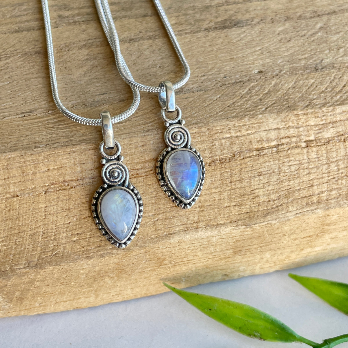 Moonstone Teardrop Pendant