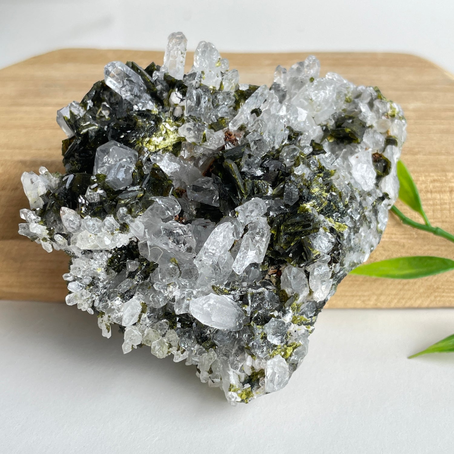 Epidote & Quartz Cluster 196g - High Quality