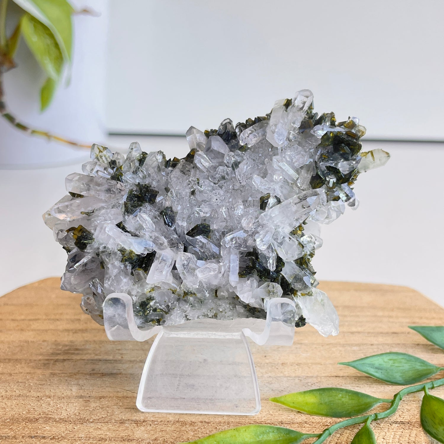 Epidote & Quartz Cluster 142g - High Quality