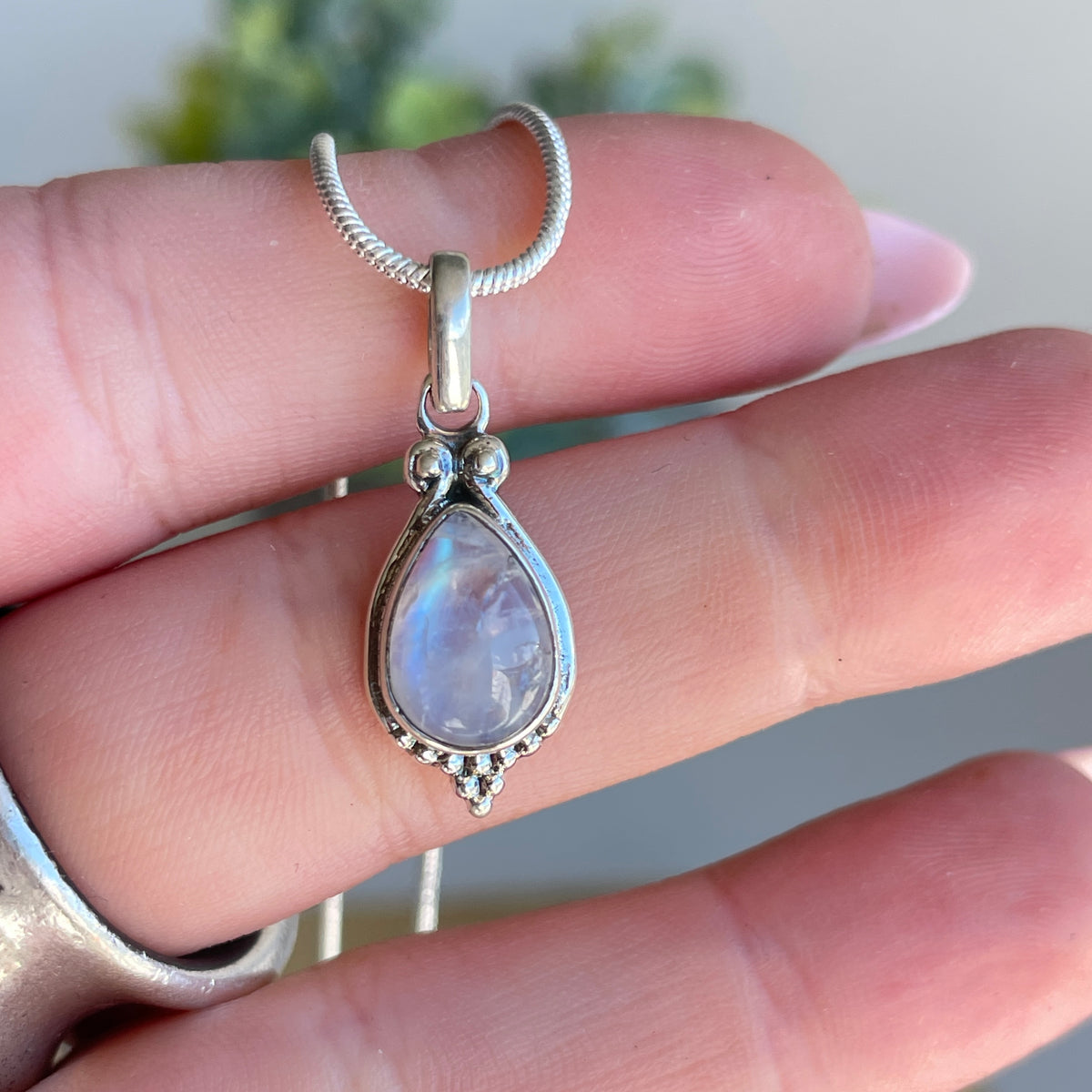 Moonstone Teardrop Pendant