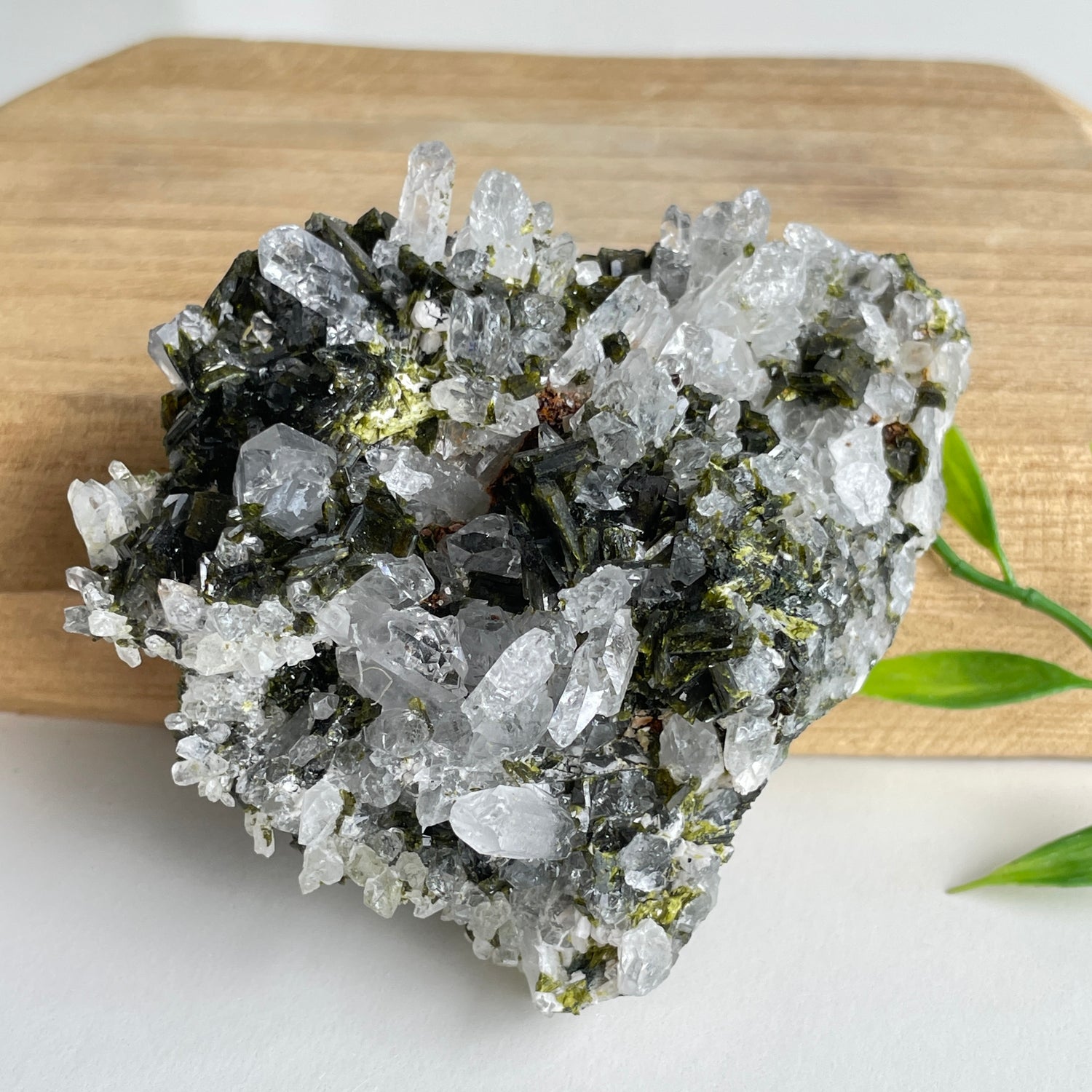 Epidote & Quartz Cluster 196g - High Quality