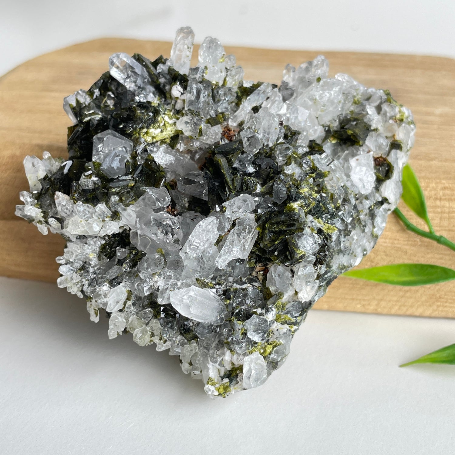 Epidote & Quartz Cluster 196g - High Quality