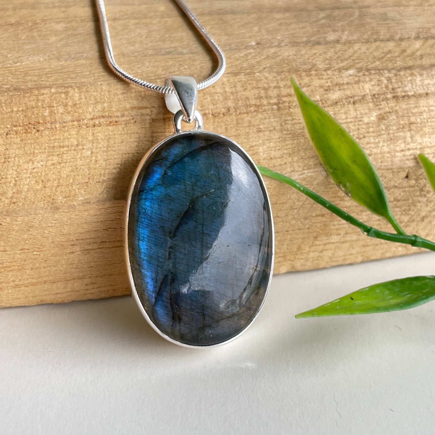 Labradorite Oval Pendant
