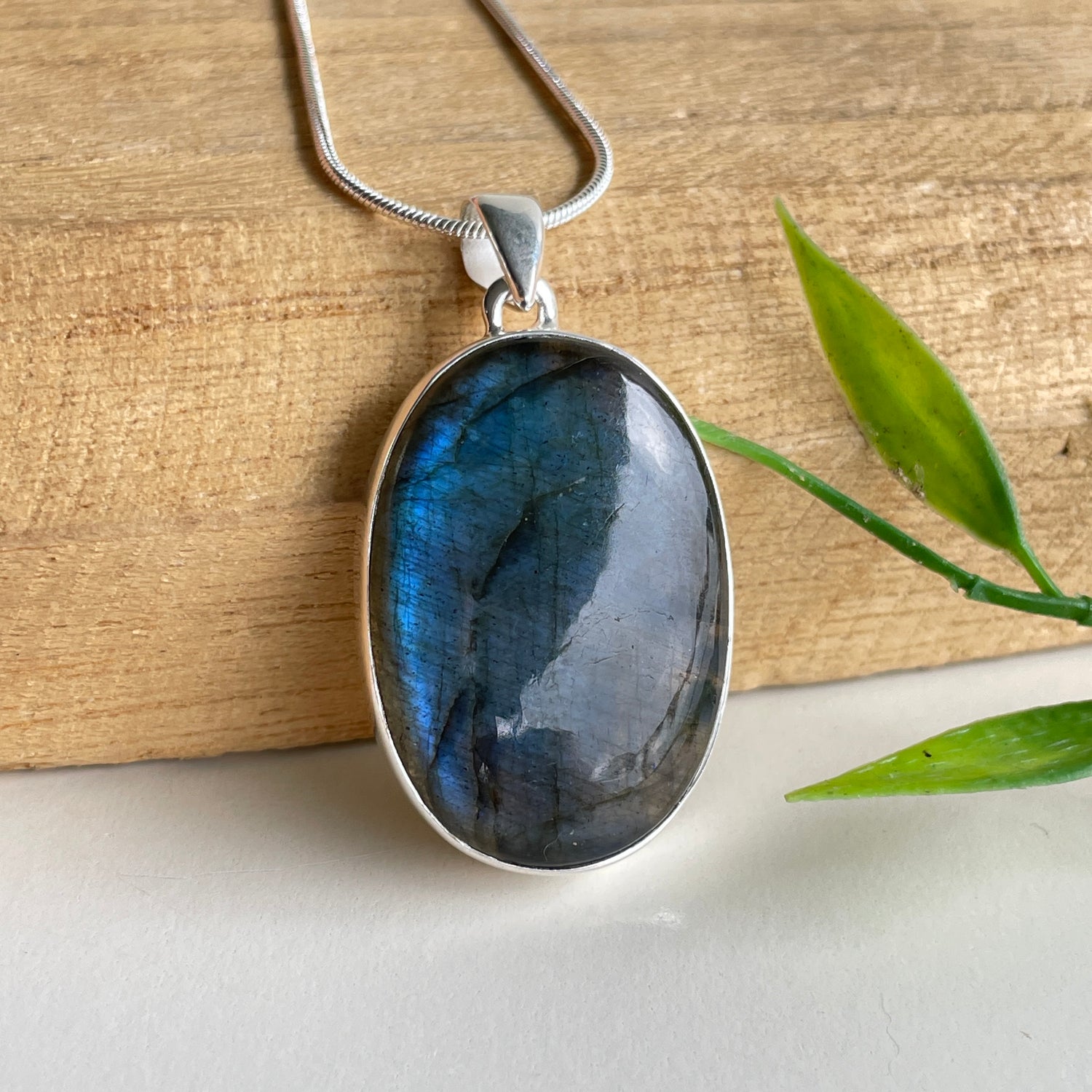 Labradorite Oval Pendant