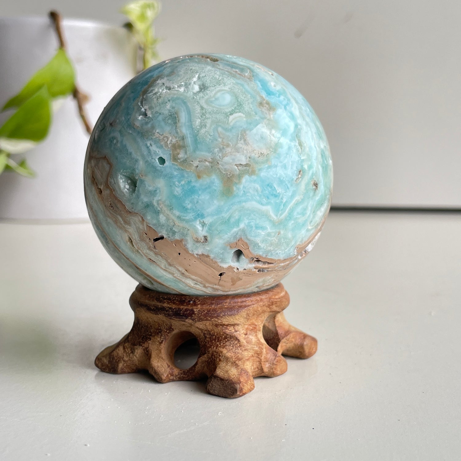 Aragonite Sphere 6.6cm