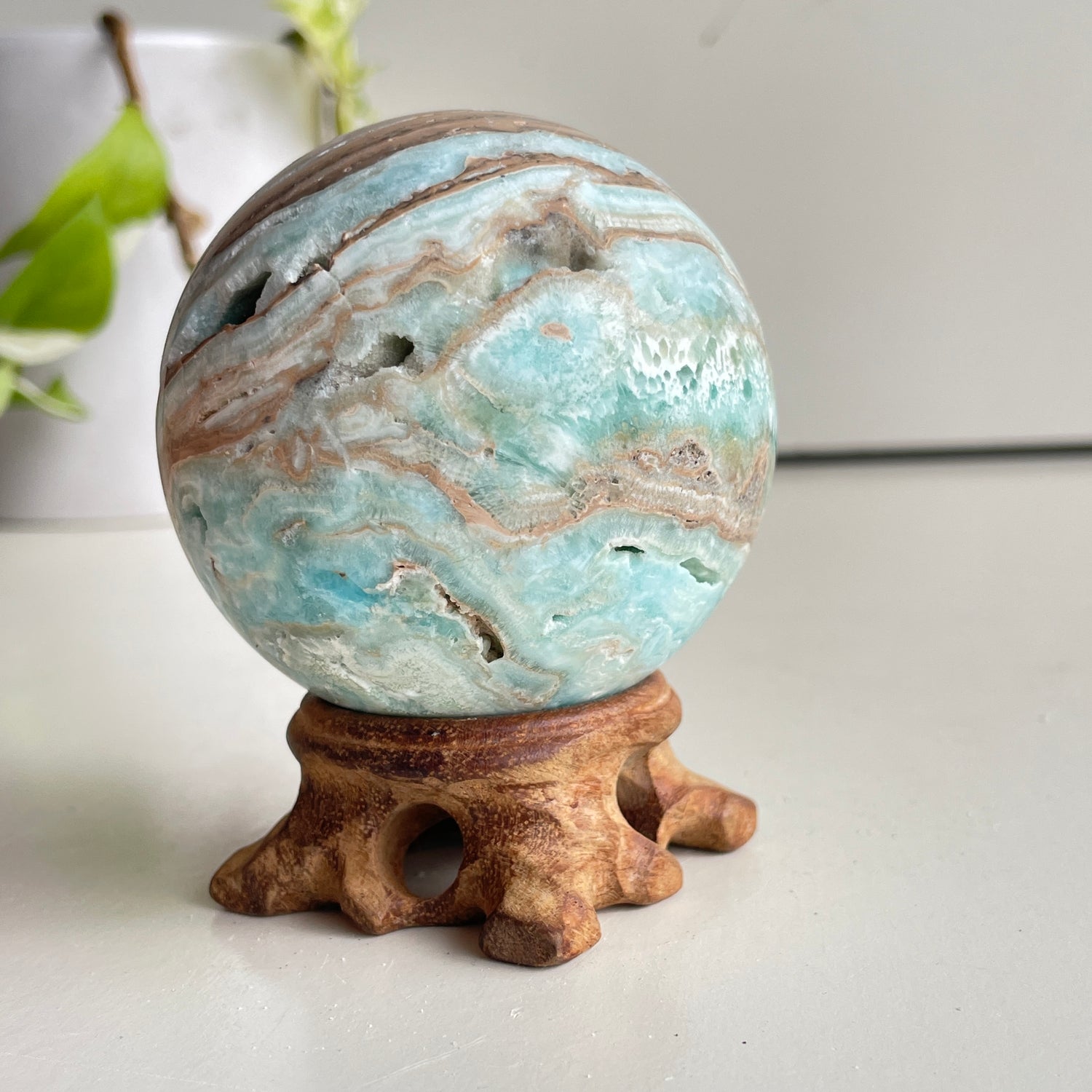 Aragonite Sphere 6.6cm