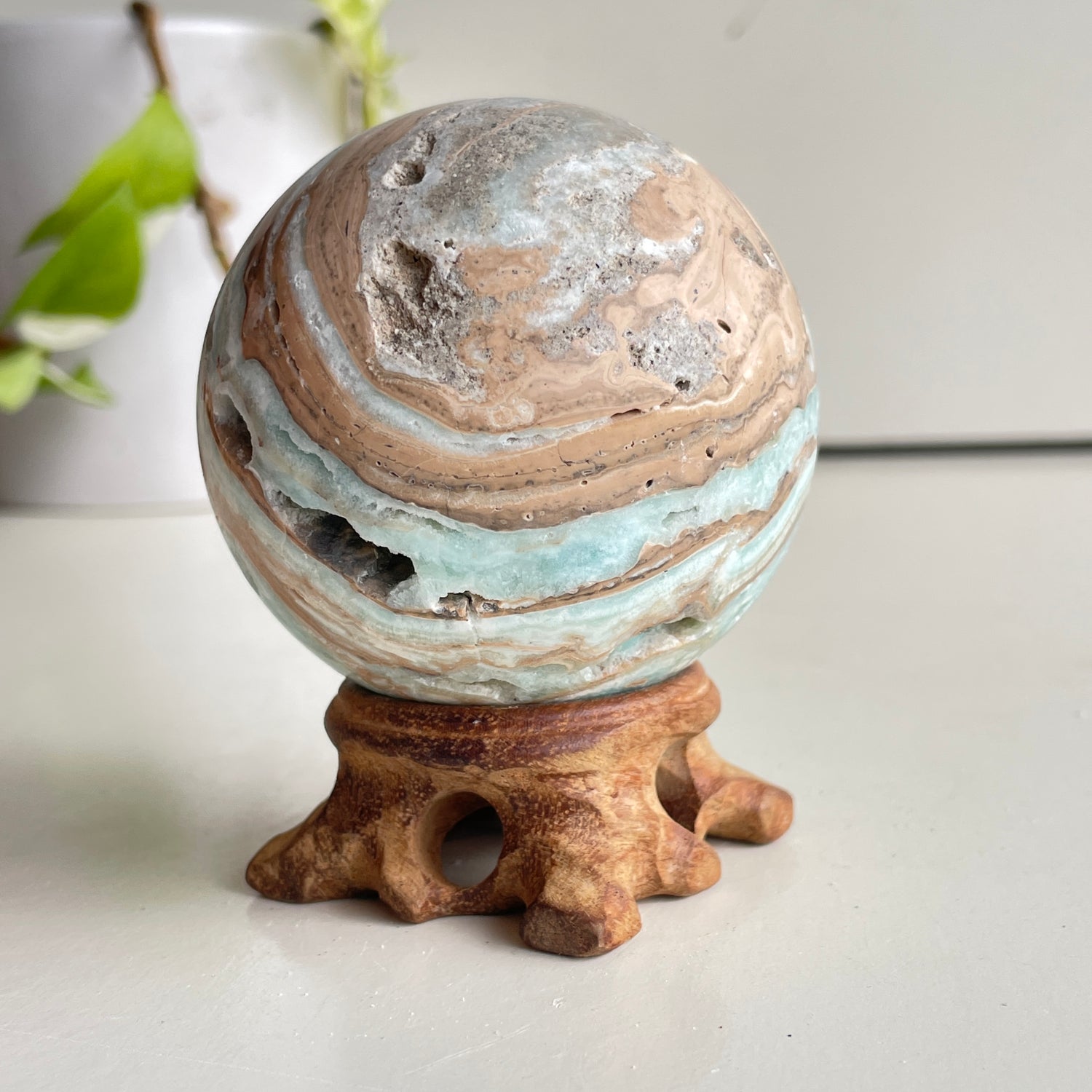 Aragonite Sphere 6.6cm