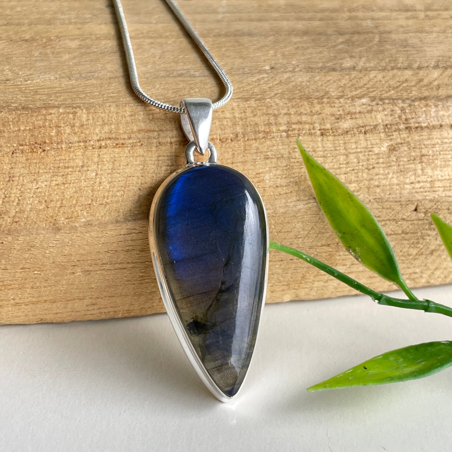 Labradorite Teardrop Pendant