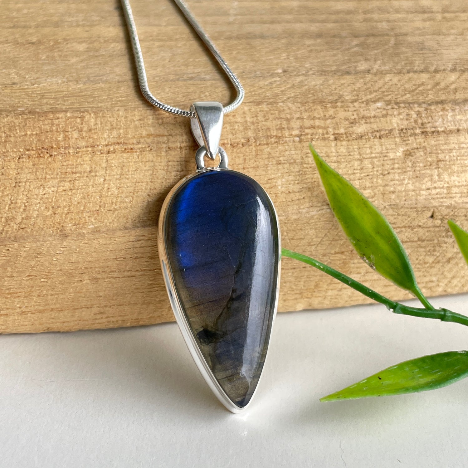 Labradorite Teardrop Pendant