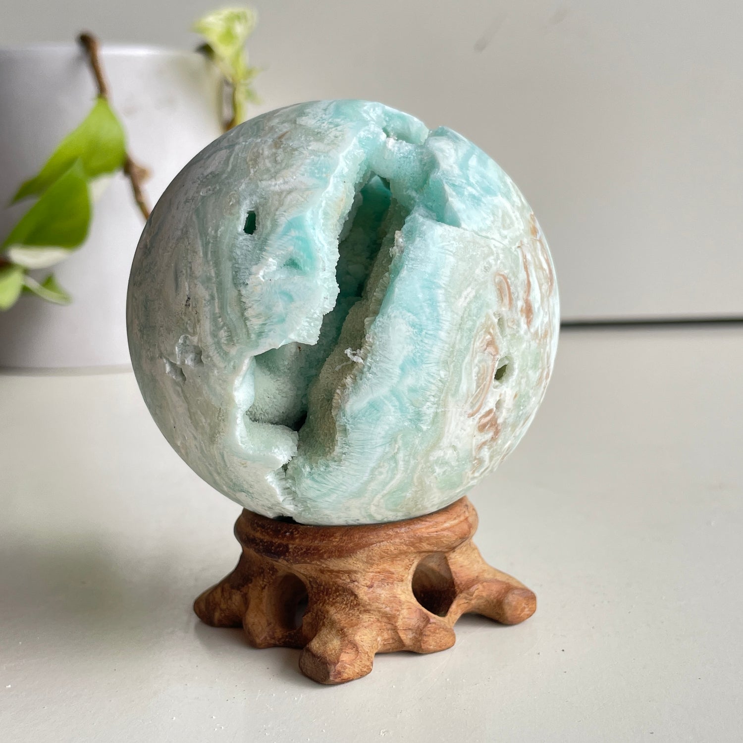 Aragonite Sphere 7.5cm