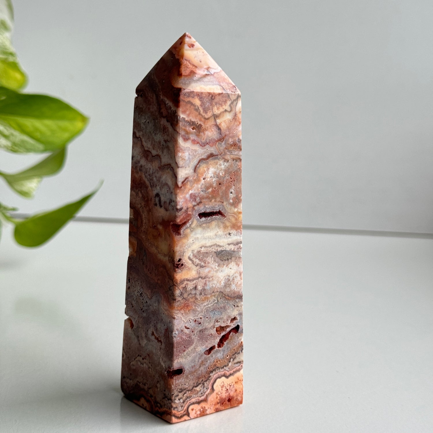 Pink Crazy Lace Agate Generator 12.8cm