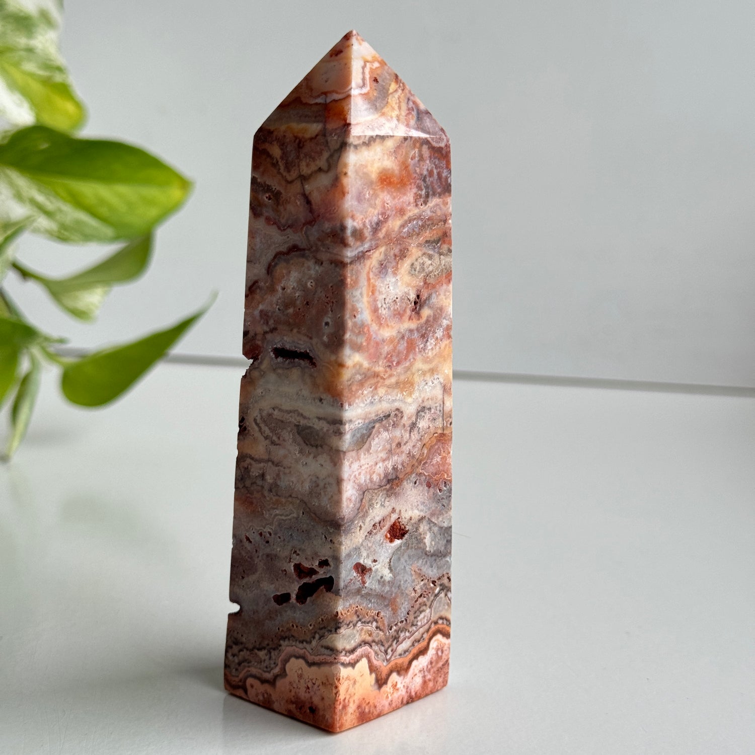 Pink Crazy Lace Agate Generator 12.8cm