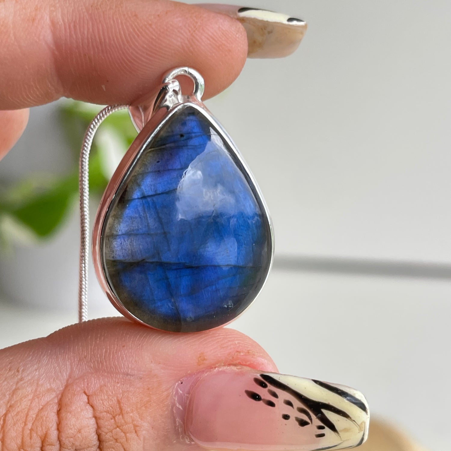 Labradorite Teardrop Pendant