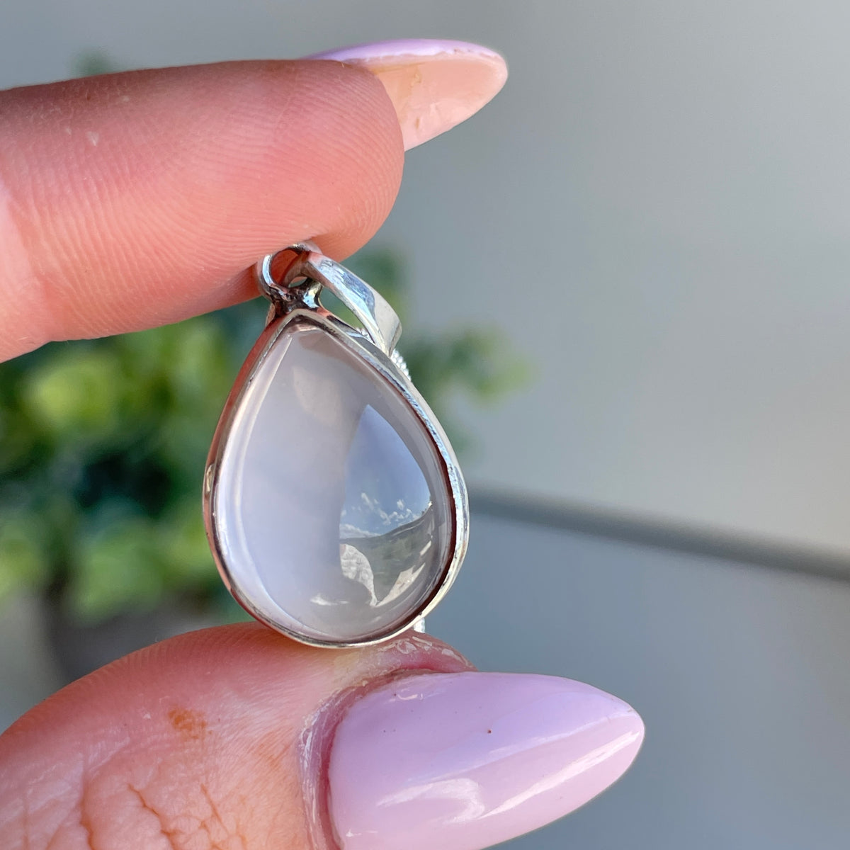 Rose Quartz Teardrop Pendant