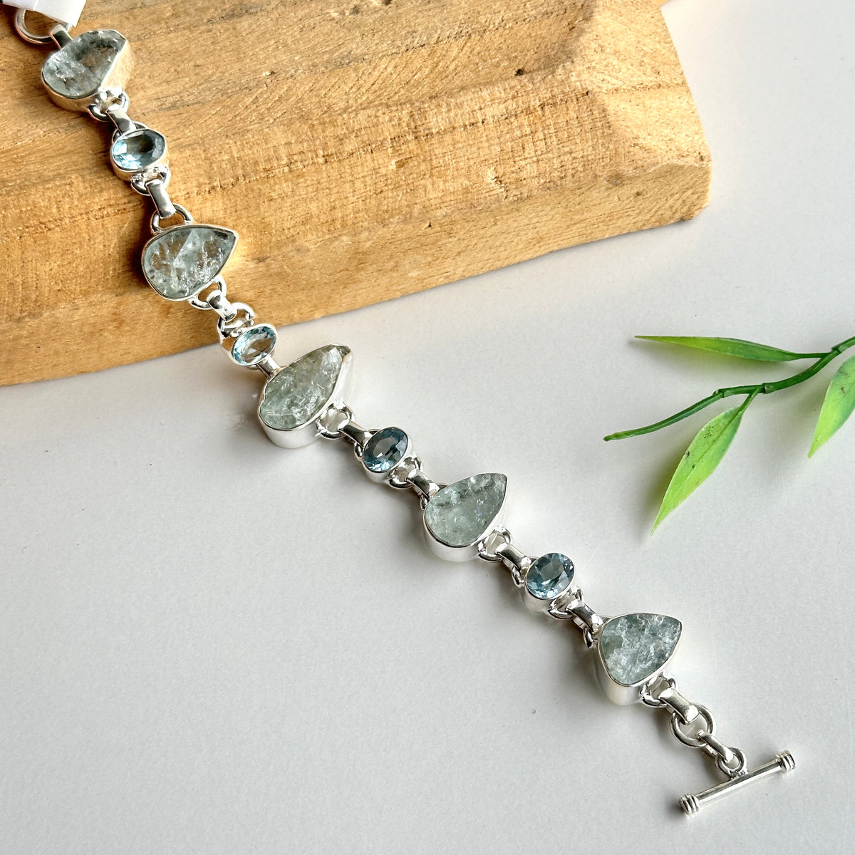 Aquamarine Blue Topaz Bracelet