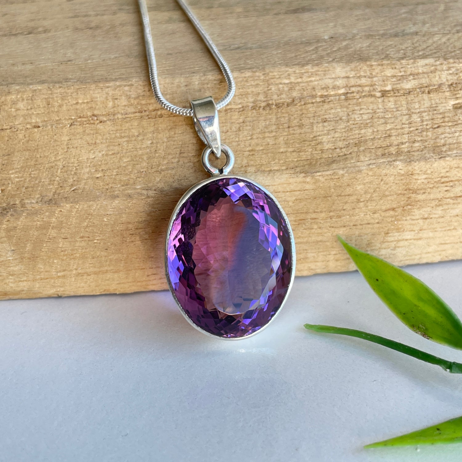 Amethyst Oval Pendant