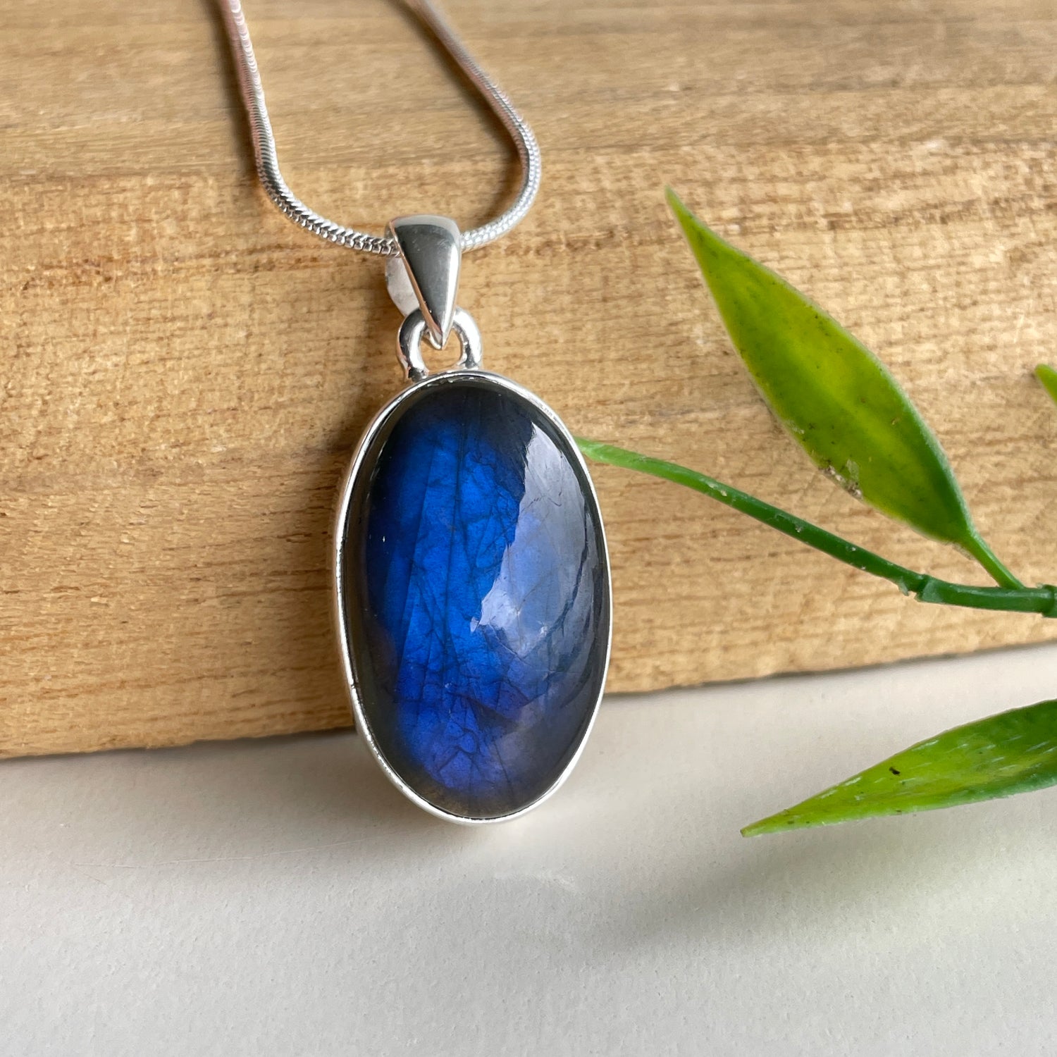 Labradorite Oval Pendant