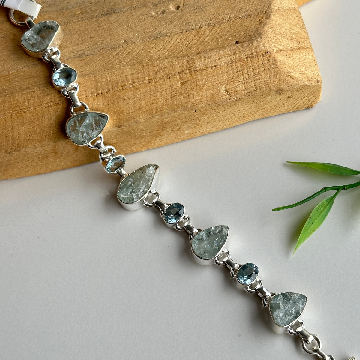 Aquamarine Blue Topaz Bracelet