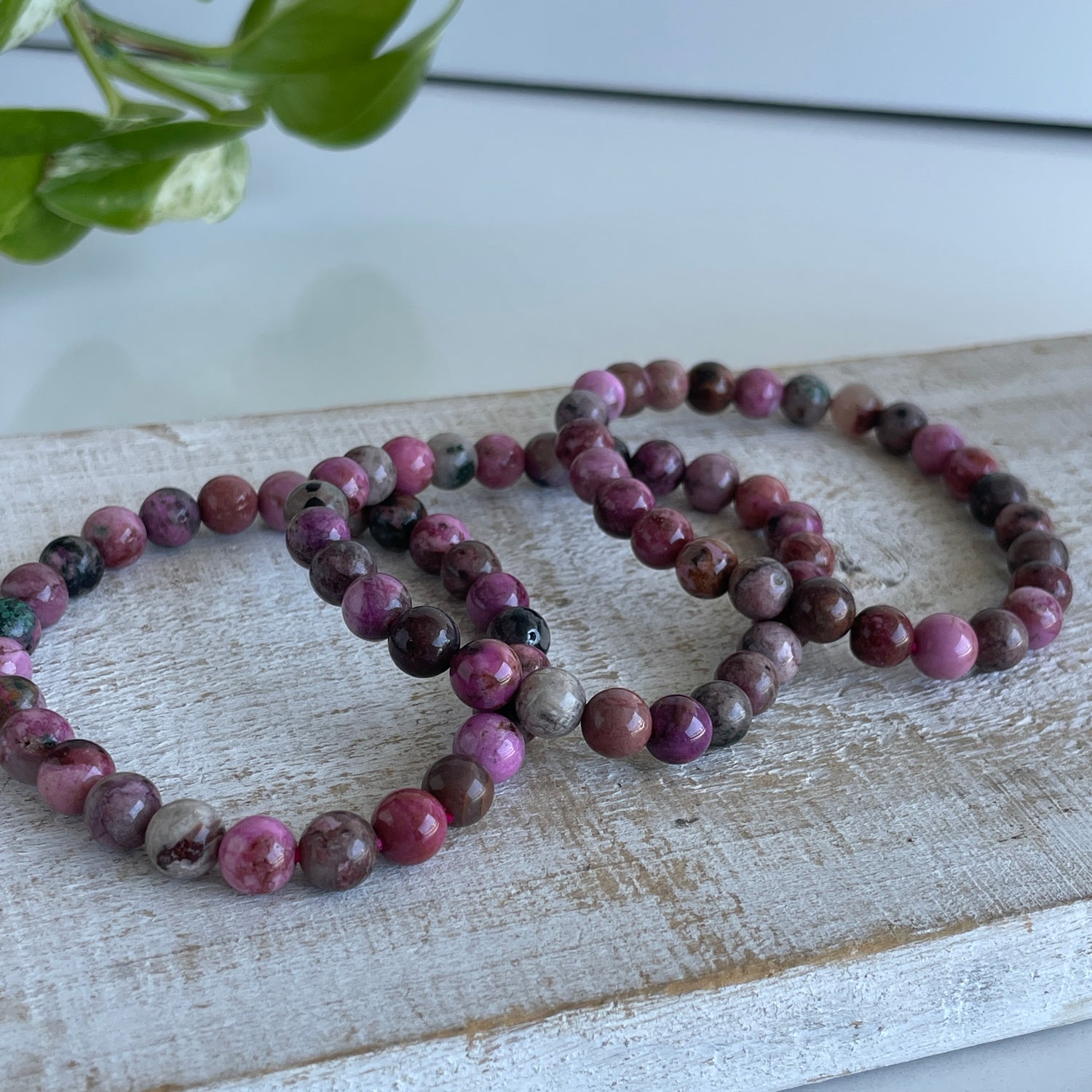 Cobalto Calcite Beaded Bracelet