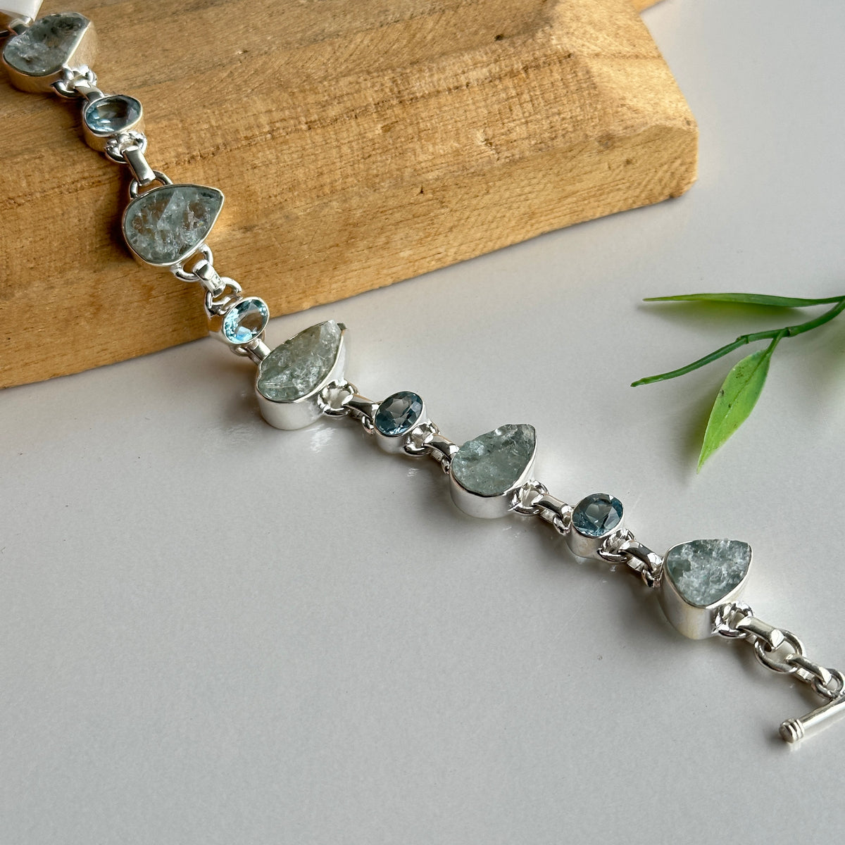 Aquamarine Blue Topaz Bracelet