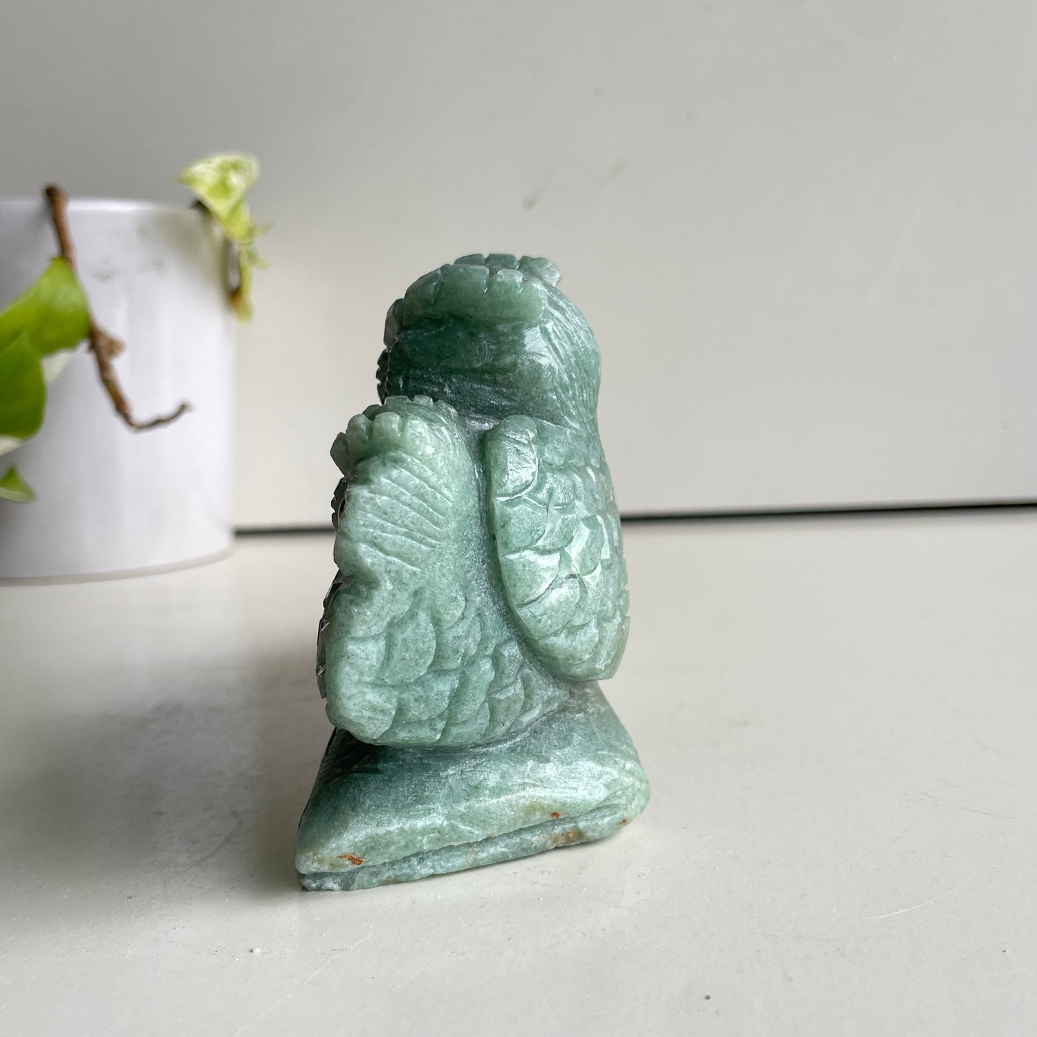 Green Aventurine Owls