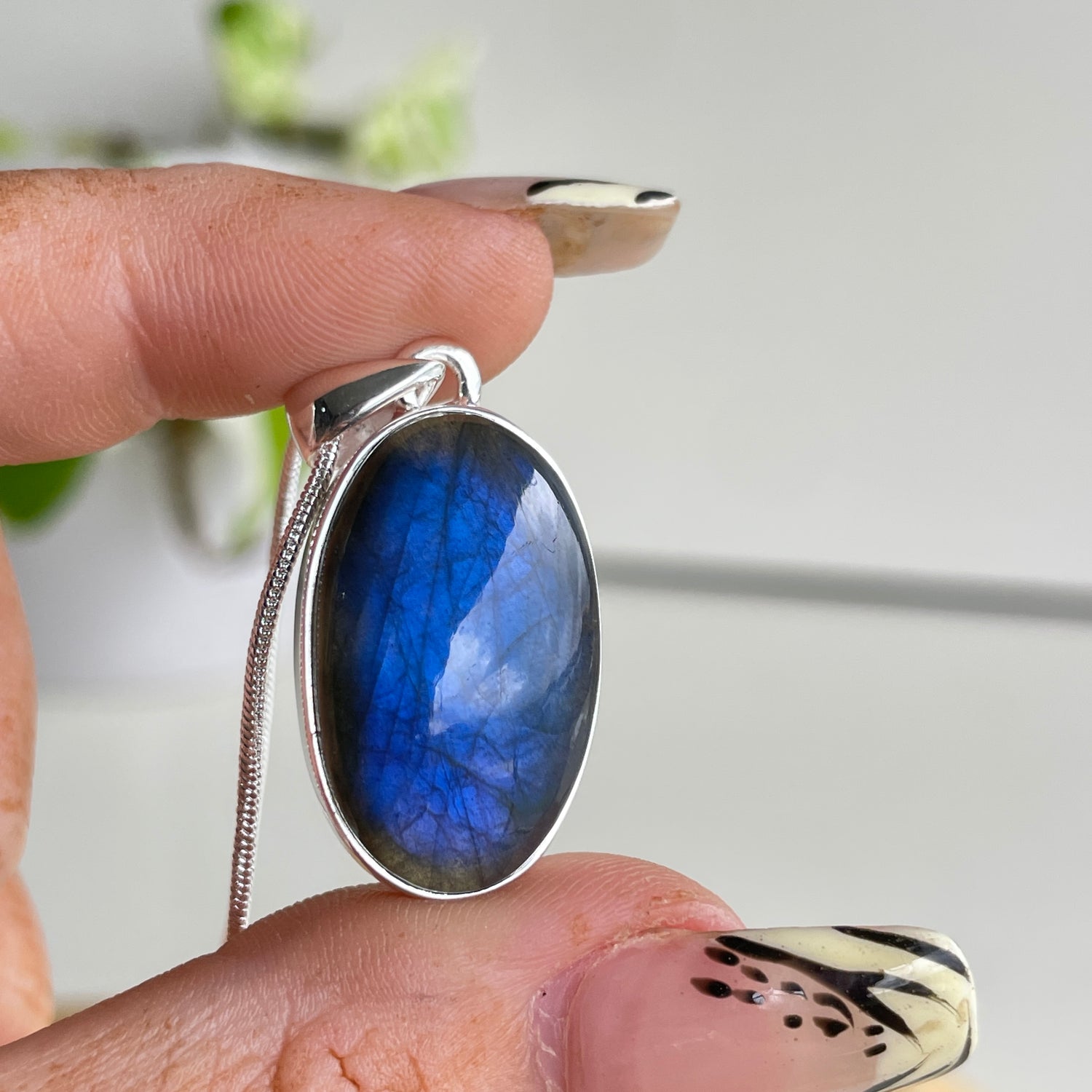 Labradorite Oval Pendant