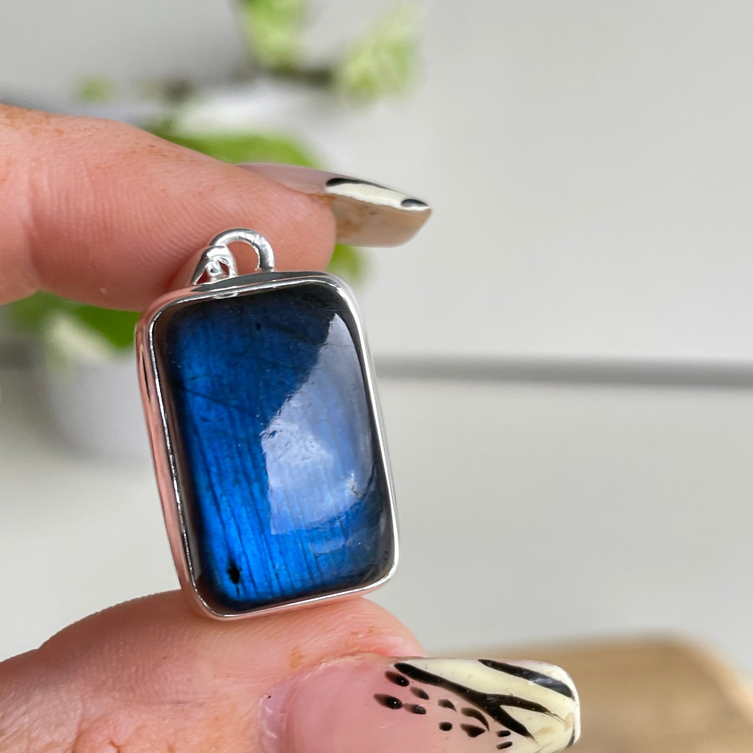Labradorite Rectangle Pendant