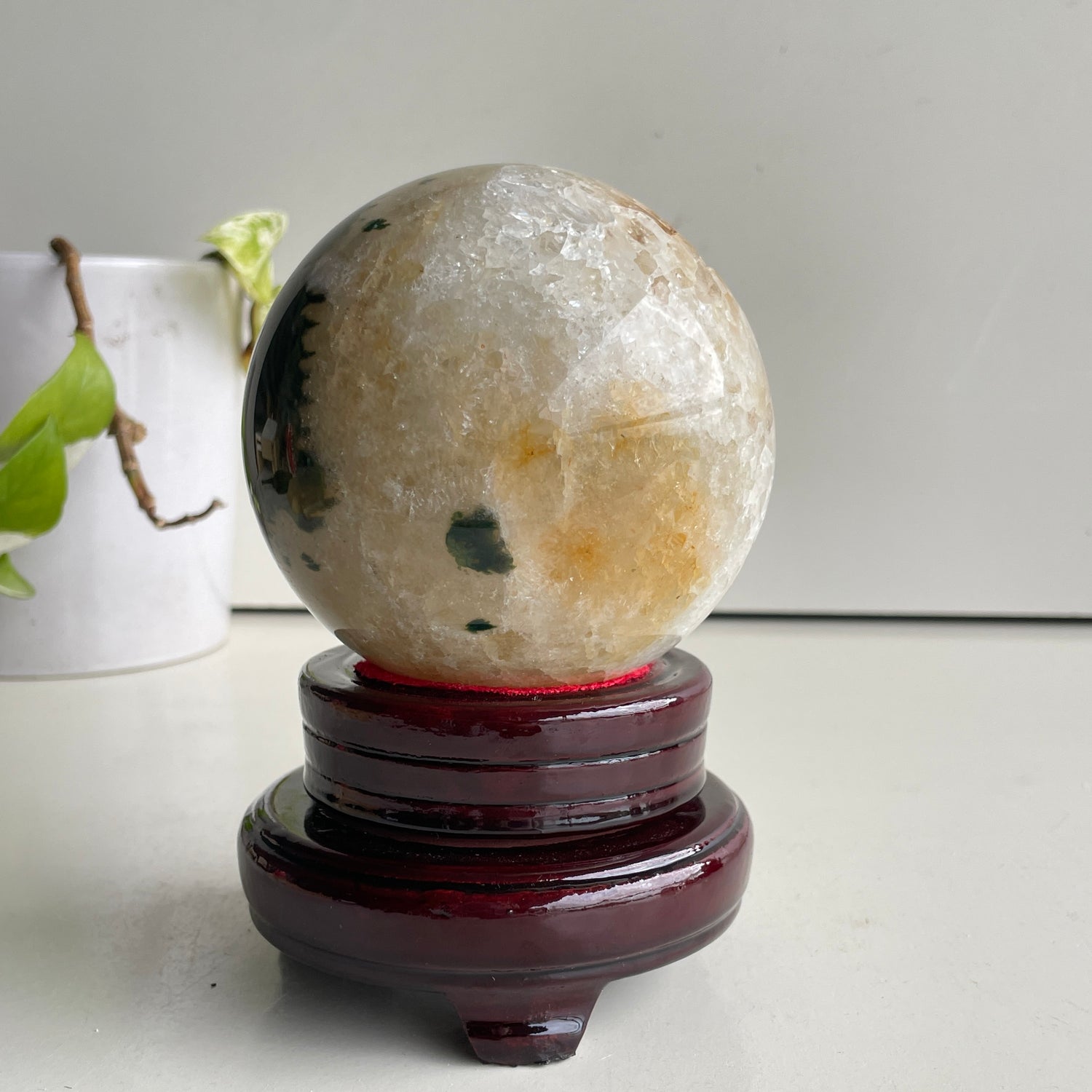Agate Geode Sphere 9.5cm