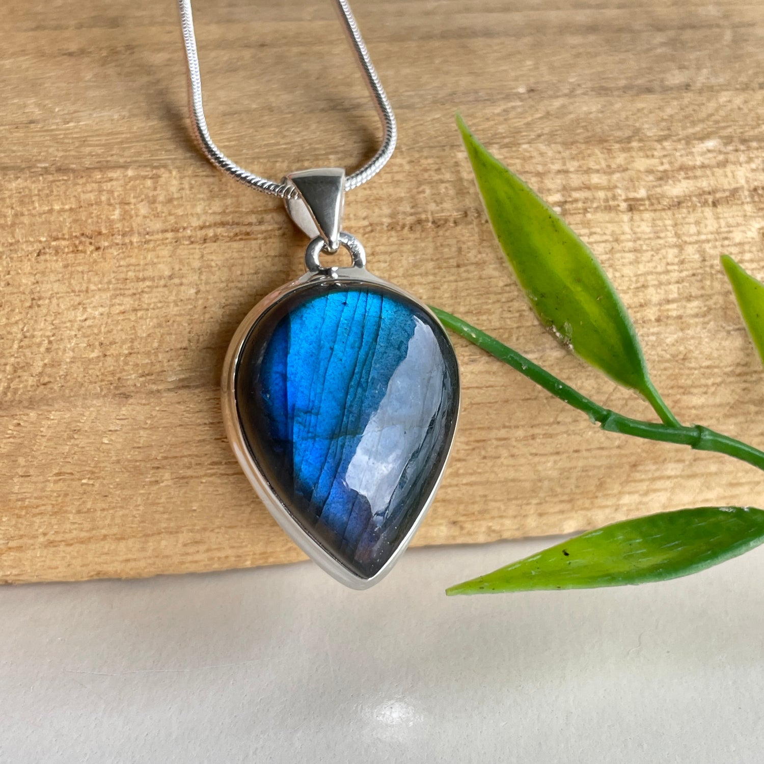 Labradorite Teardrop Pendant