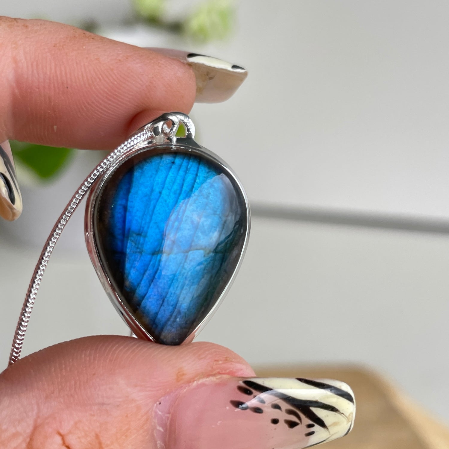 Labradorite Teardrop Pendant