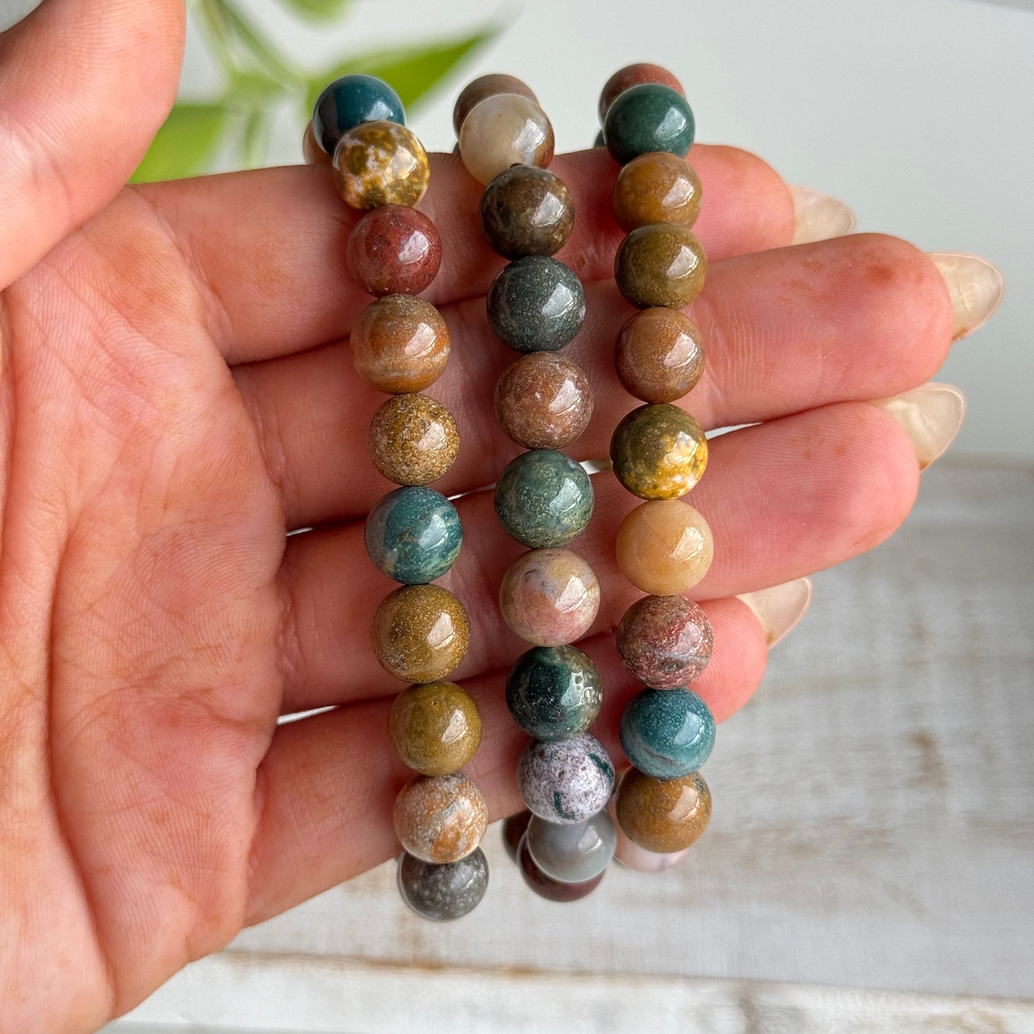 Ocean Jasper Beaded Bracelet