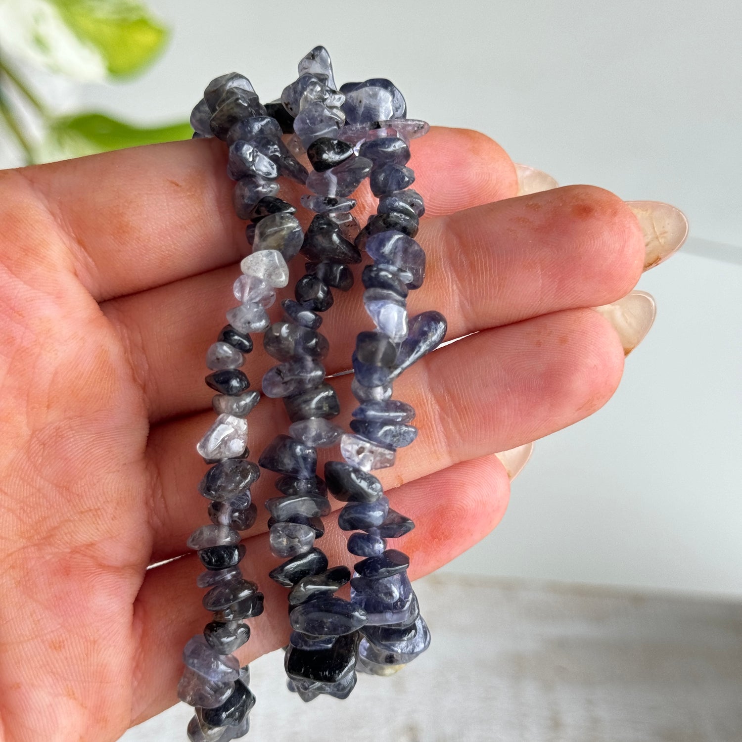 Iolite Chip Bracelet
