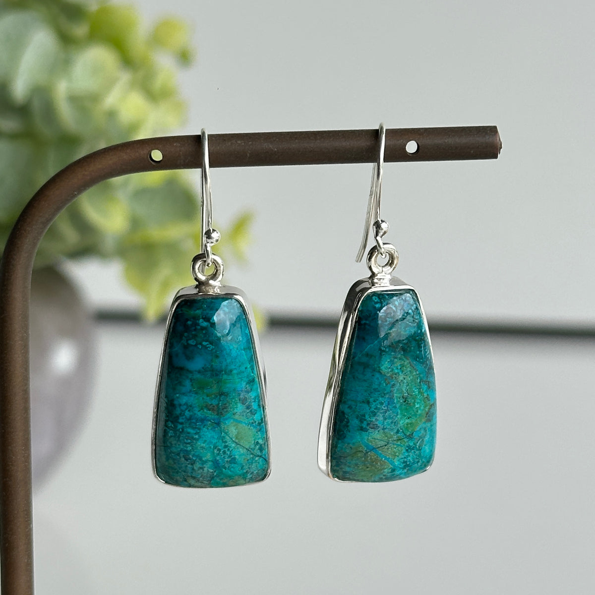 Shattuckite Earrings