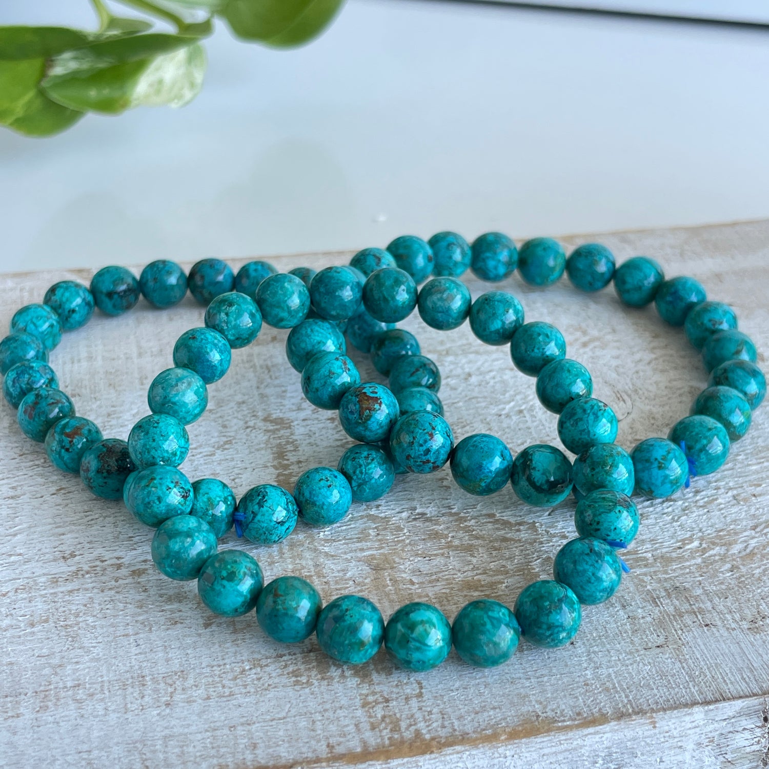 Chrysocolla High Quality Beaded Bracelet