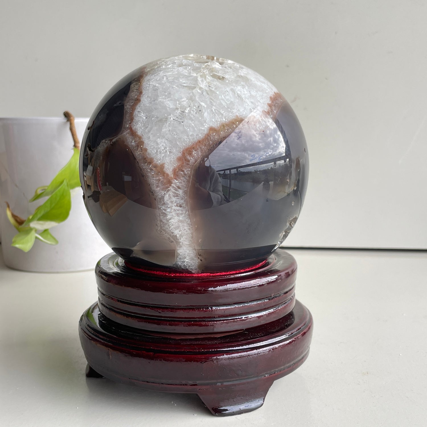 Agate Geode Sphere 12.8cm