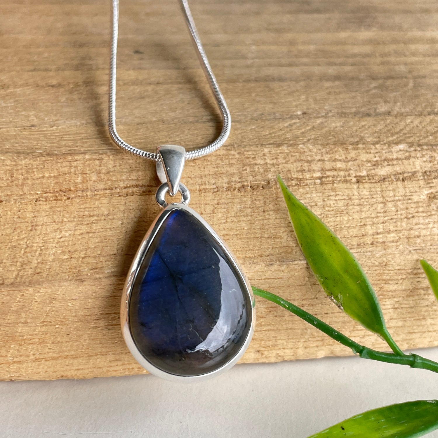 Labradorite Teardrop Pendant