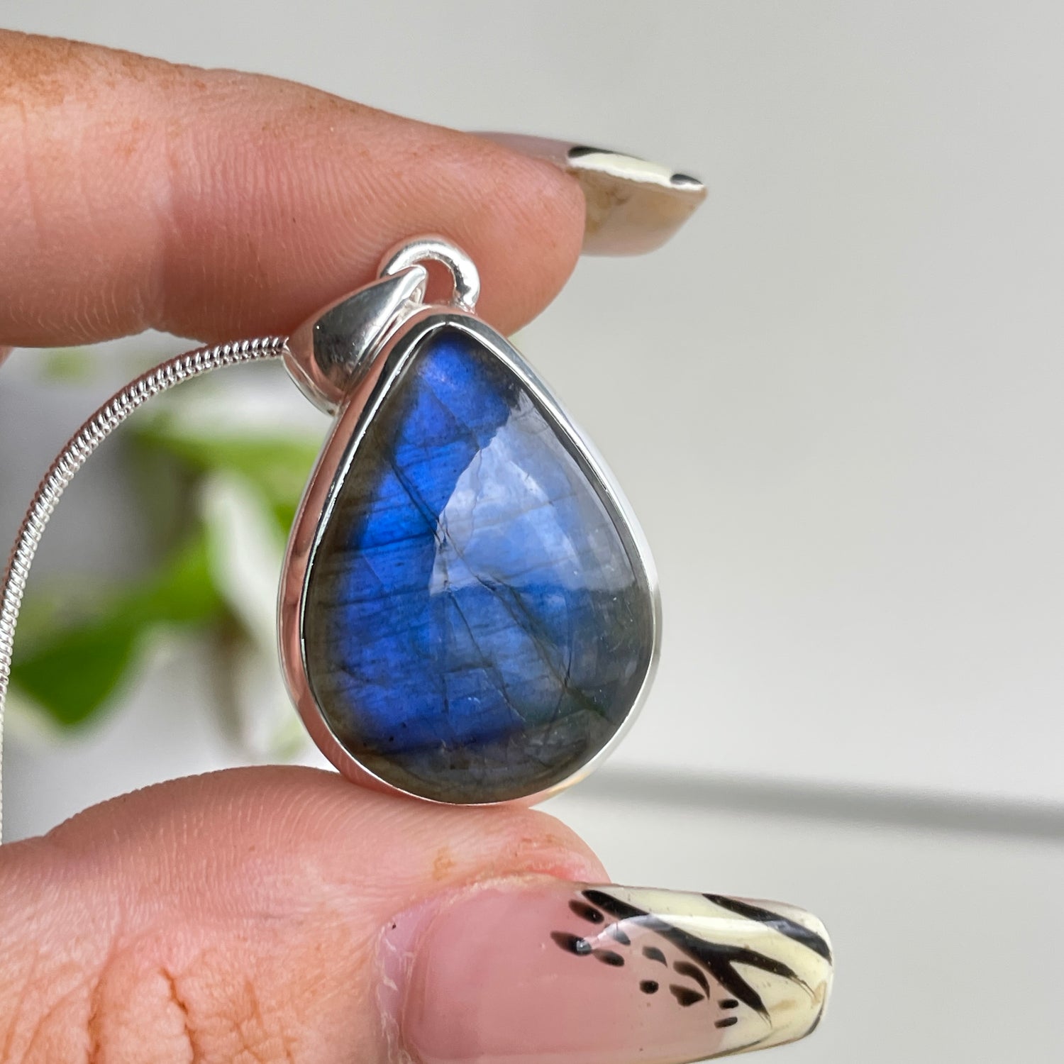 Labradorite Teardrop Pendant