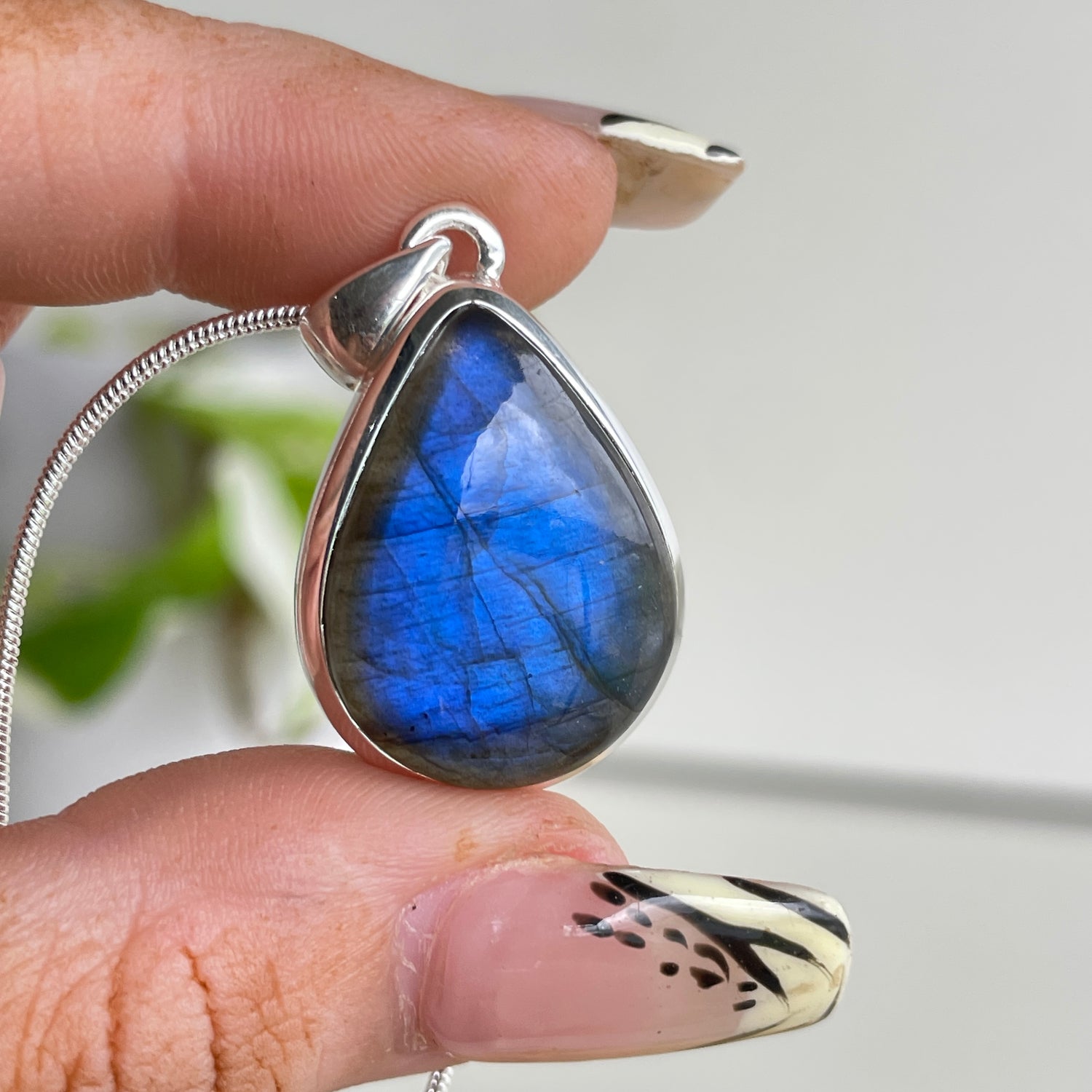 Labradorite Teardrop Pendant