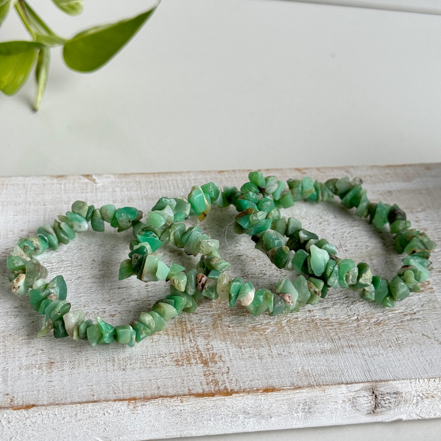 Chrysoprase Chip Bracelet