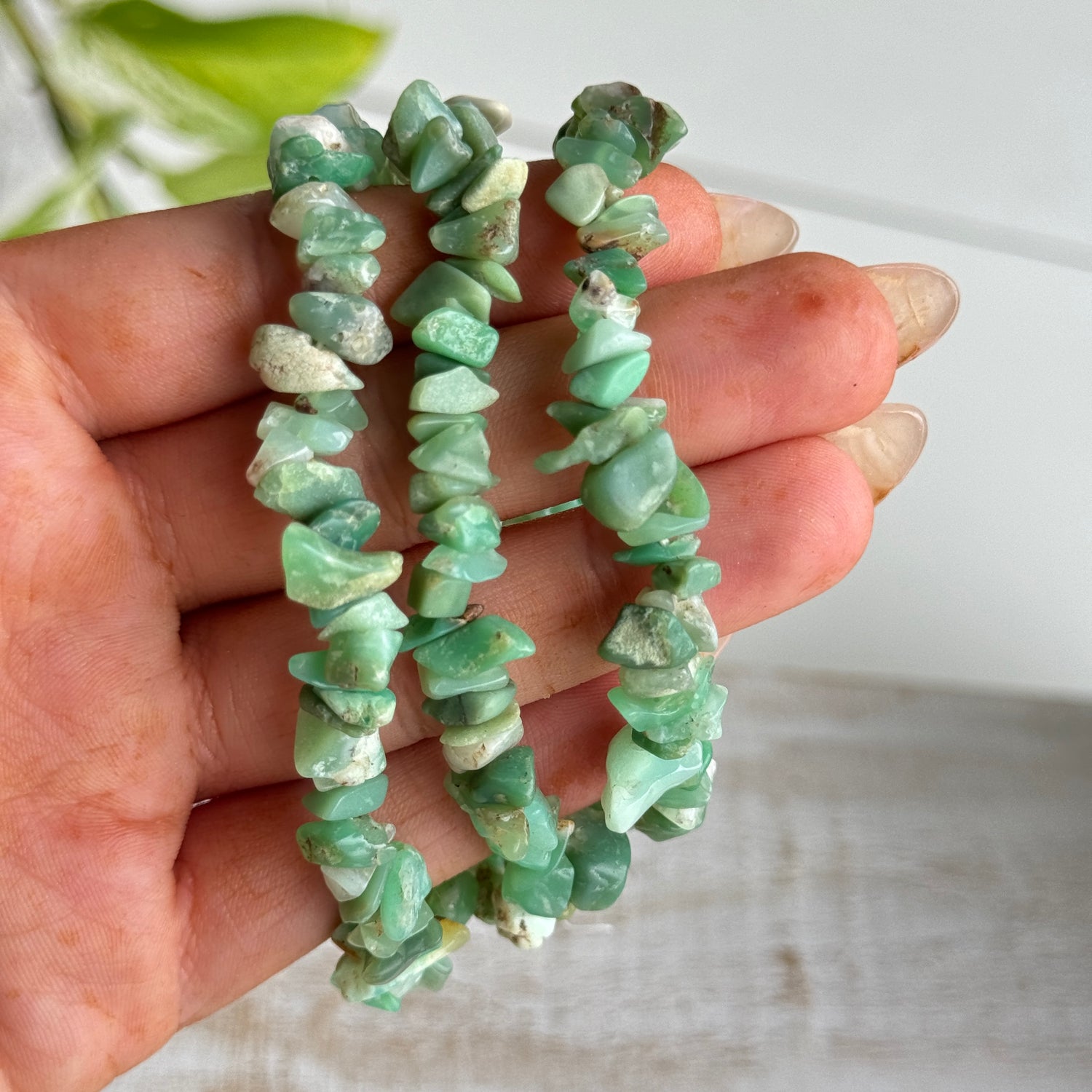 Chrysoprase Chip Bracelet